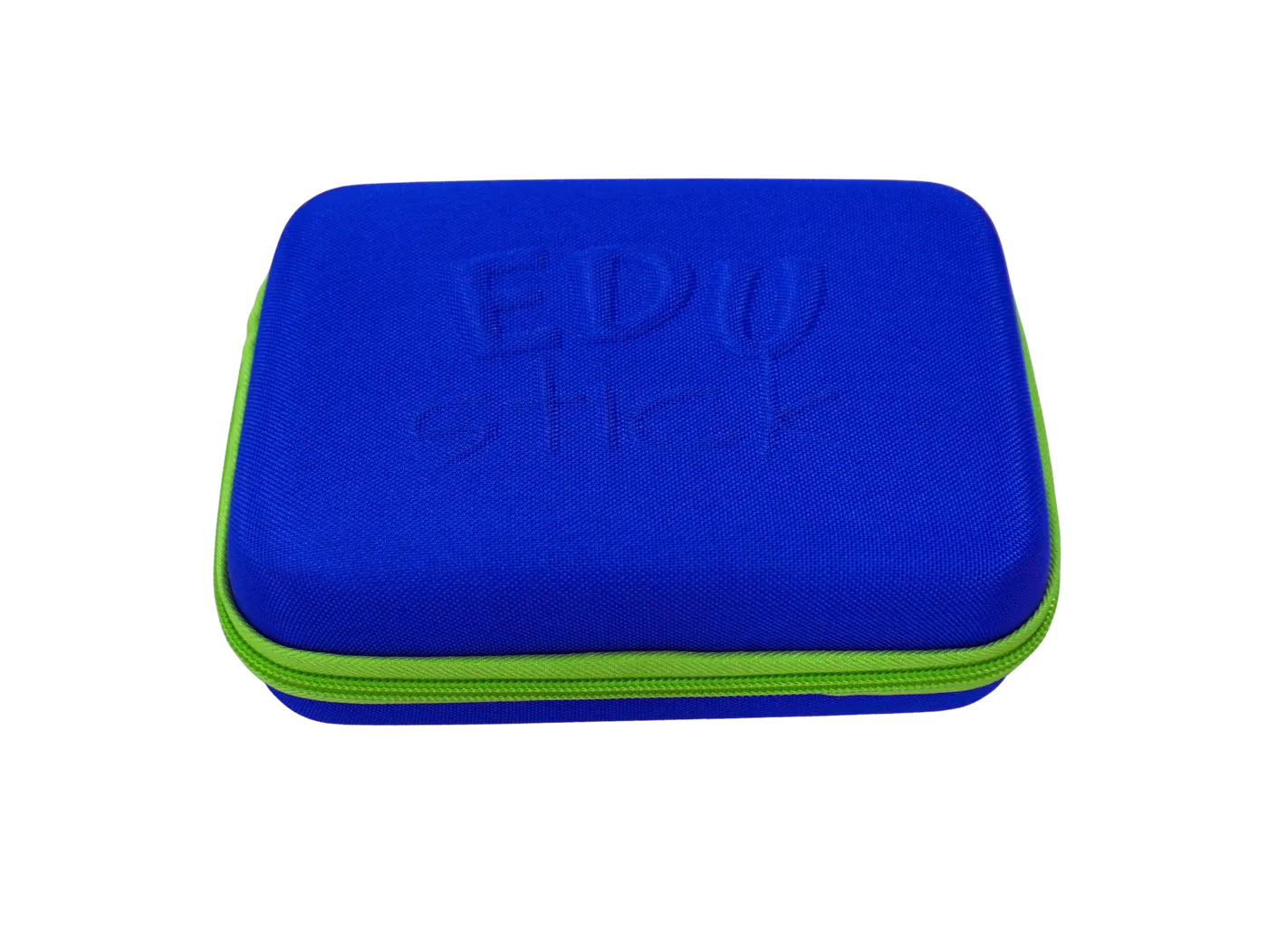 Niebieskie etui EDUstick Case z logo na wieku